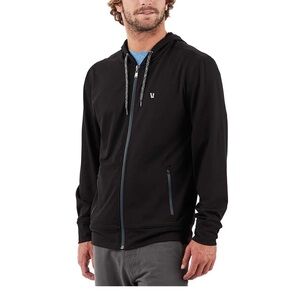 Vuori Men’s Jackson Black Zip-Up Hoodie